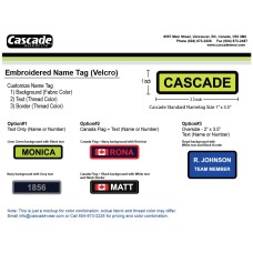 Accessories (Embroidered Velcro Nametag)